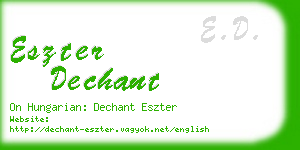 eszter dechant business card